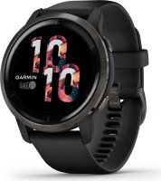 GARMIN Venu 2 Schwarz/Schiefergrau mit Schnellwechsel-Silikon-Armband 22mm Smartwatch