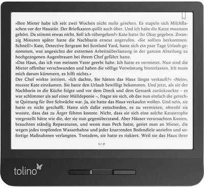 tolino vision 5 schwarz eBook-Reader (HD, 7 Zoll E Ink Carta Display (1264x1680 Pixel), 6 GB für bis zu 6000 eBooks)