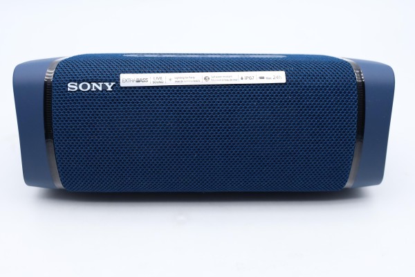 Sony SRS-XB33 blau Bluetooth-Lautsprecher, Mehrfarbige Lichtleiste