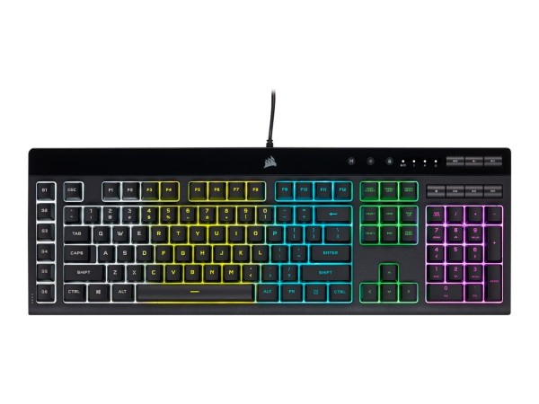 CORSAIR GAMING K55 RGB PRO Gaming-Tastatur (kabelgebunden, Deutsch, CH-9226765-DE)