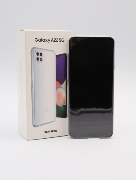 Samsung Galaxy A22 5G White 128GB Smartphone (6,6 Zoll, 5.000-mAh, Octa-Core, weiß)