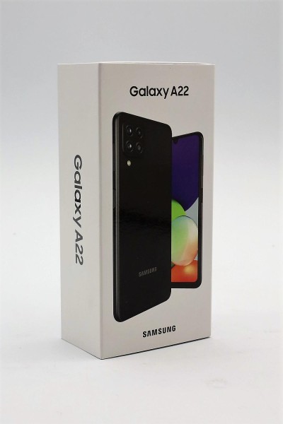 Samsung Galaxy A22 Black Smartphone (6,4 Zoll, 128 GB, 5.000-mAh, Octa-Core, schwarz)