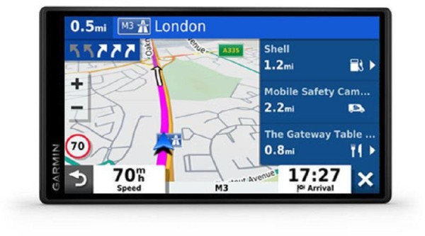 GARMIN DriveSmart 55 EU MT-S Navigationsgerät (5,5 Zoll, Auto-Navigation, Kartenabdeckung Europa (46 Länder), Garmin Live Traffic, Freisprechfunktion, Sprachsteuerung, Fahrerassistenz)
