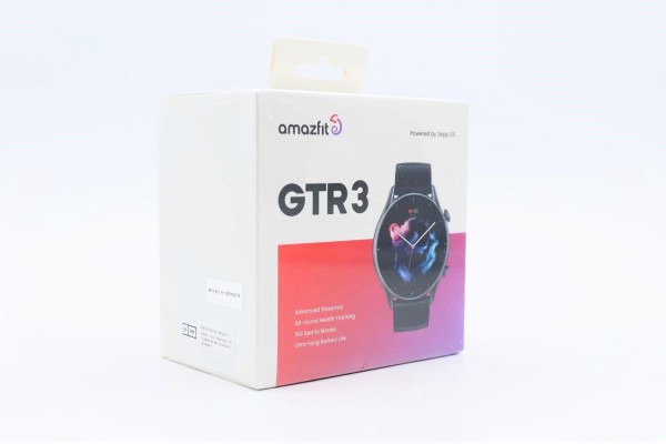 Amazfit GTR 3 Thunder Black Smartwatch (GPS, Herzfrequenzmessung, Schlafanalyse, bis zu 21 Tage Akkulaufzeit, schwarz)