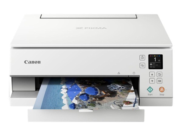 Canon Pixma Tintenstrahl-Multifunktionsdrucker (TS6351) 3in1 Drucker, WLAN, weiß