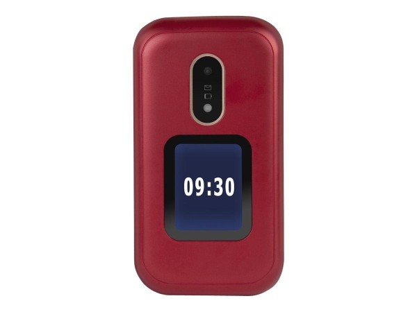 DORO 6060 rot Handy (Seniorenhandy, Klapp, Große Tasten, GPS, Notruffunktion, SOS, Freisprecheinrichtung)