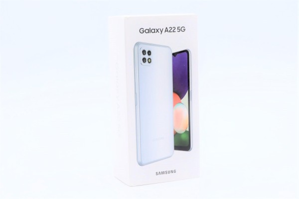 Samsung Galaxy A22 5G White Smartphone (6,6 Zoll, 64 GB, 48 MP, Octa-Core, Gesichtserkennung, weiß)