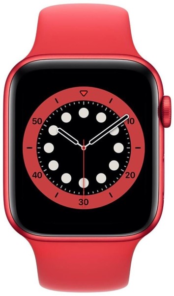 Apple Watch Series 6 GPS, 44mm Aluminiumgehäuse PRODUCT(RED), mit Sportarmband, rot | WIE NEU