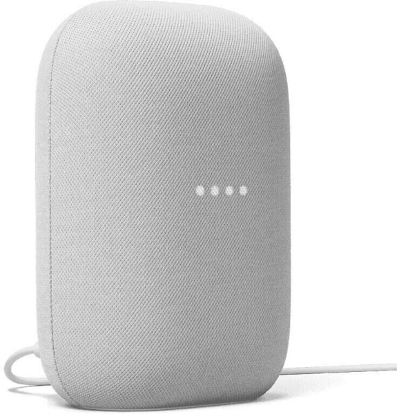 Google Nest Audio WLAN Lautsprecher mit Google Sprachassistent, Weiß