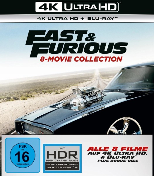 Fast&Furious - 8-Movie Collection (8 4K Ultra HDs) 