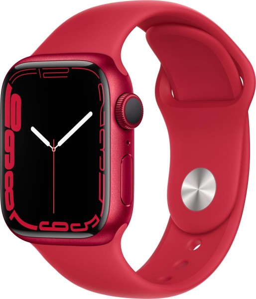 Apple Watch Series 7 GPS, 41mm Aluminiumgehäuse, mit Sportarmband, PRODUCT(RED)