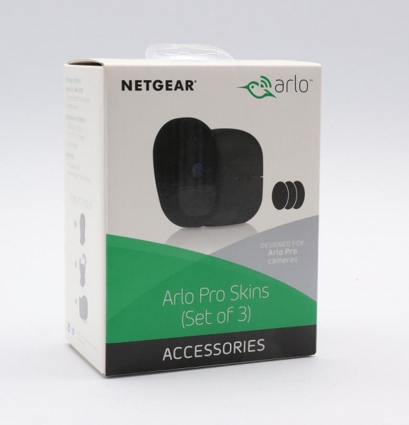 Netgear Arlo Pro Skins (3 er Set) Schutzhüllen, Schwarz, für Arlo Pro und Arlo Pro 2