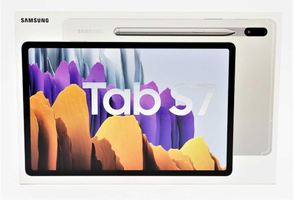 Samsung Galaxy Tab S7 WiFi 128 GB Mystic Silver Tablet (silber, Android, SM-T870NZSAEUB)