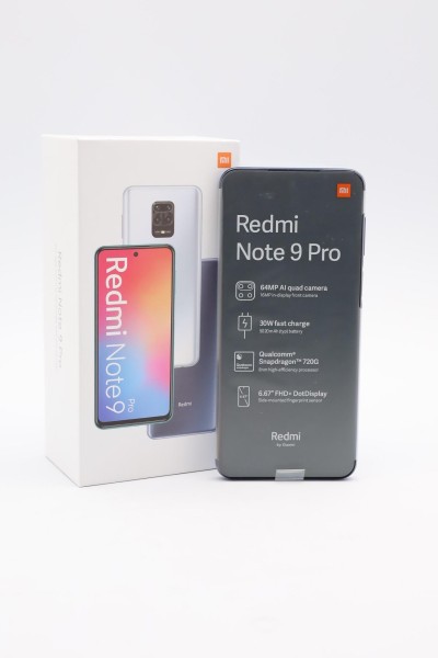 Xiaomi Redmi Note 9 Pro interstellar grey 128GB Smartphone (6,67 Zoll, 5.020-mAh, Octa-Core, grau)