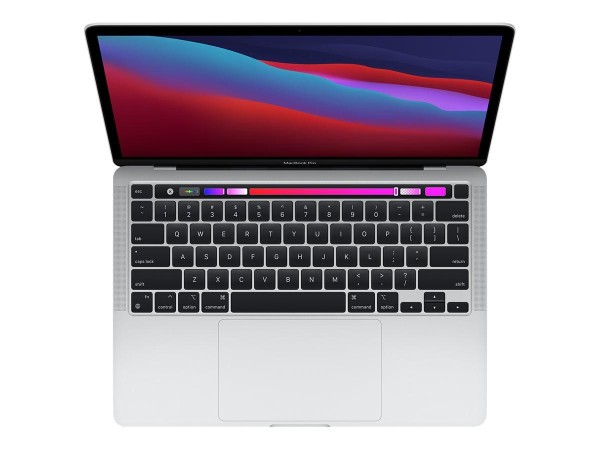 APPLE MacBook Pro 13 Zoll silber, 2020, Apple M1, 8GB, 256GB SSD (TouchBar -ID, 2 Thunderbolt, 8 Core GPU, MYDA2D/A)