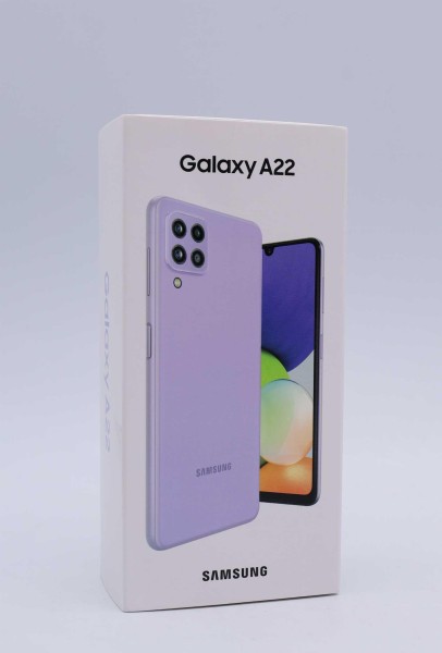 Samsung Galaxy A22 Smartphone 128 GB (Violet) 6,4 Zoll, AMOLED-Display