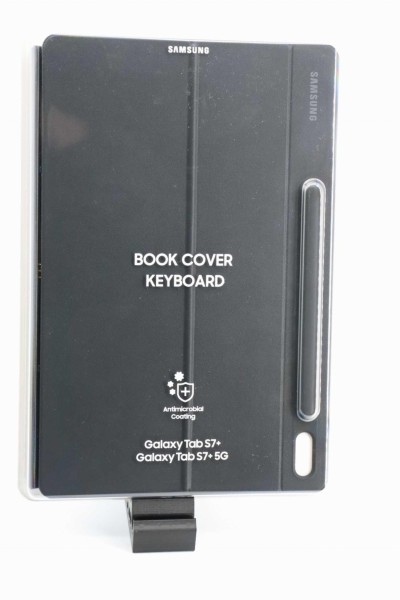 Samsung EF-DT970 Keyboard Cover für Galaxy Tab S7+, schwarz Tablet-Hülle (QWERTZ-Tastatur, Samsung Tab S7+ Cover)