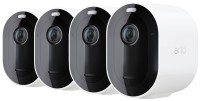Arlo Pro 4 Spotlight Kamera, 4er Set weiß (Überwachungskamera außen, 2K Video, 160&#176;, Spotlight, kabellos)