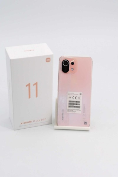Xiaomi Mi 11 Lite New Edition 8GB + 128GB 5G Peach Pink Smartphone (6,55 Zoll, 4.250-mAh, Octa-Core)