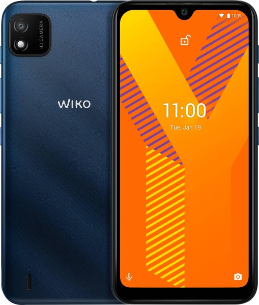 WIKO Y62 Dual-SIM Smartphone (6.1"/15.5 cm, 2/32GB, 5 MP Kamera mit LED Blitz, Dunkelblau)