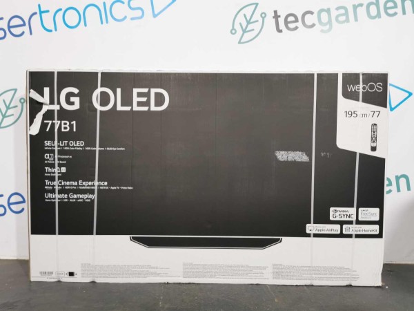 LG OLED77B19LA OLED TV (77 Zoll (195 cm), 4K UHD, Smart TV, Sprachsteuerung (Alexa, Google Assistant), Aufnahmefunktion, Alpha7 Gen4 Prozessor 4K, OLED Motion Pro, Cinema HDR, Pixel Dimming)