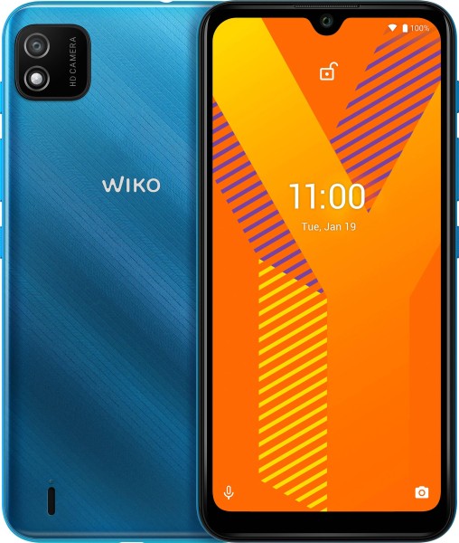 WIKO Y62 Dual-SIM 4G Smartphone Light Blue (6,1" HD Display, 1/16GB, 5Mpix Kamera)