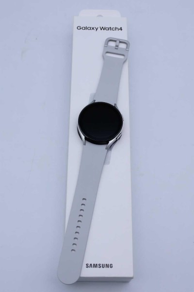 Samsung Galaxy Watch4 Bluetooth Aluminiumgehäuse 44mm Silver Smartwatch (Herzfrequenzmessung)